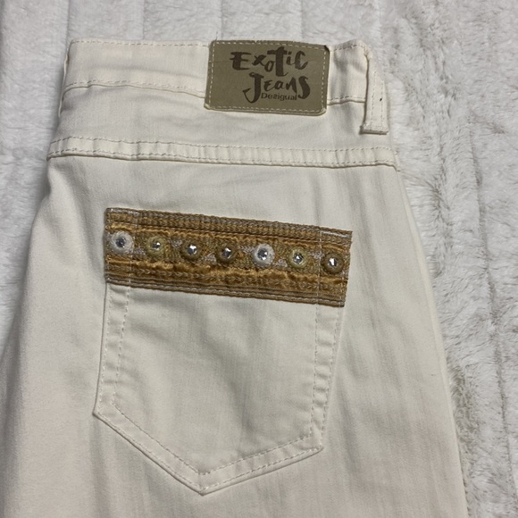 [Desigual] Cream Exotic Jeans - Picture 4 of 11